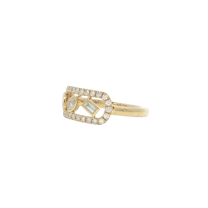 18K Yellow Gold 0.45ctw Diamond Ring