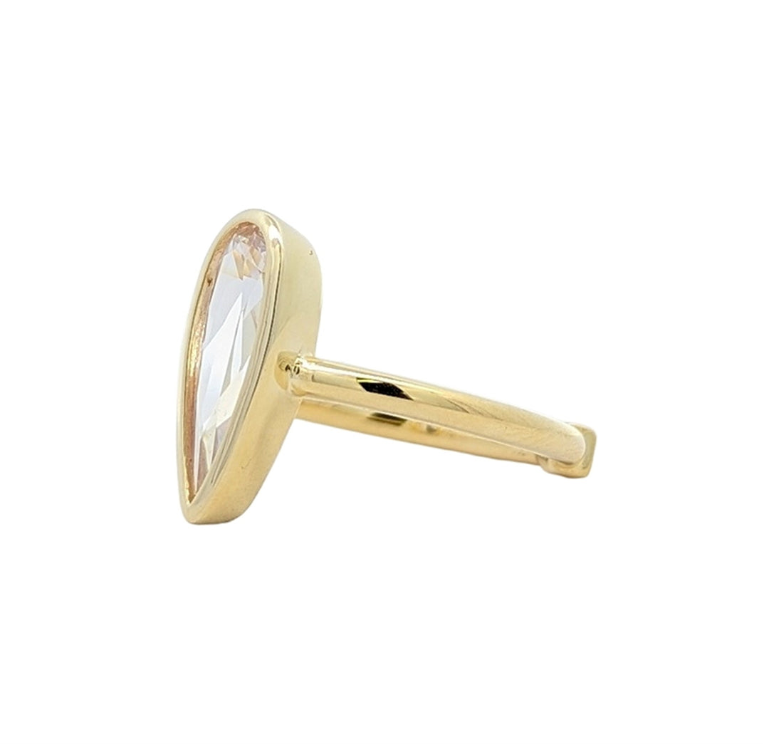 ELLE "Lustre" Gold Plated CZ Ring