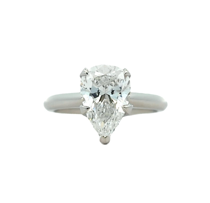 Platinum 2.42ctw Diamond Estate Engagement Ring