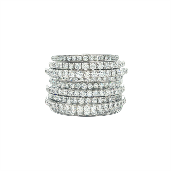 18K White Gold Diamond Cocktail Ring