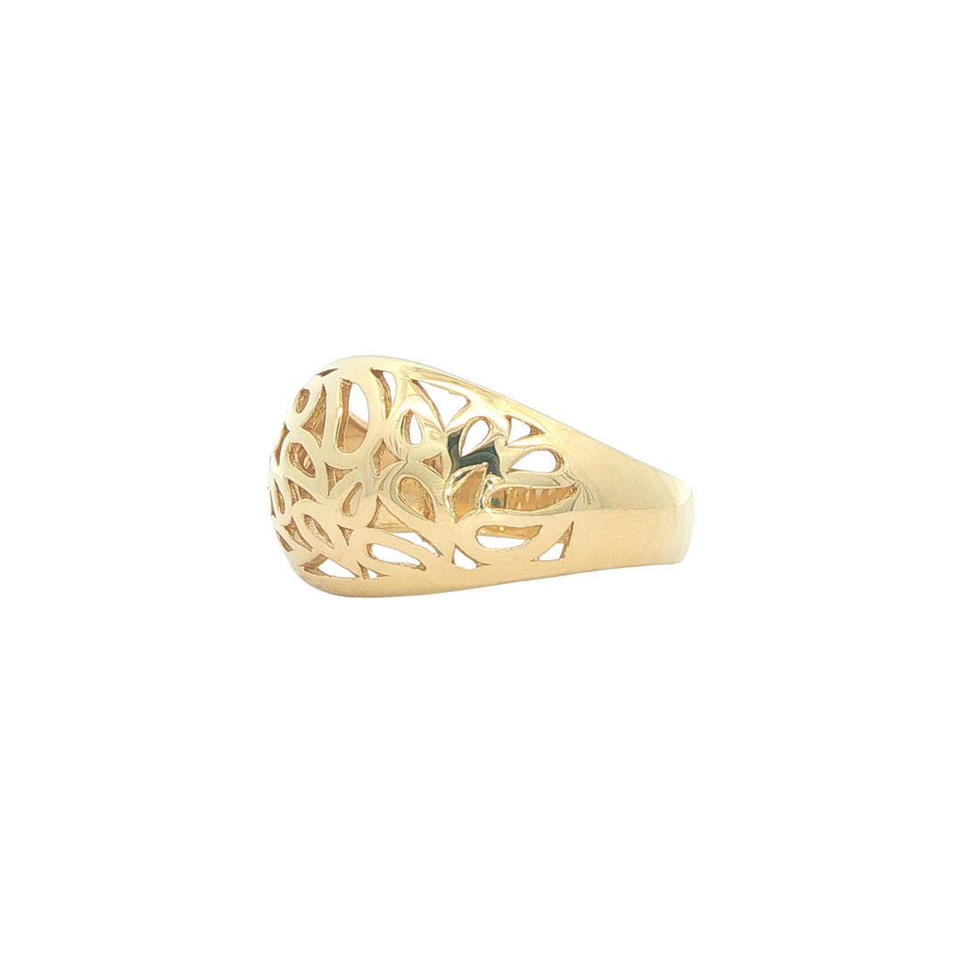 10KT Yellow Gold Filigree Fashion Ring