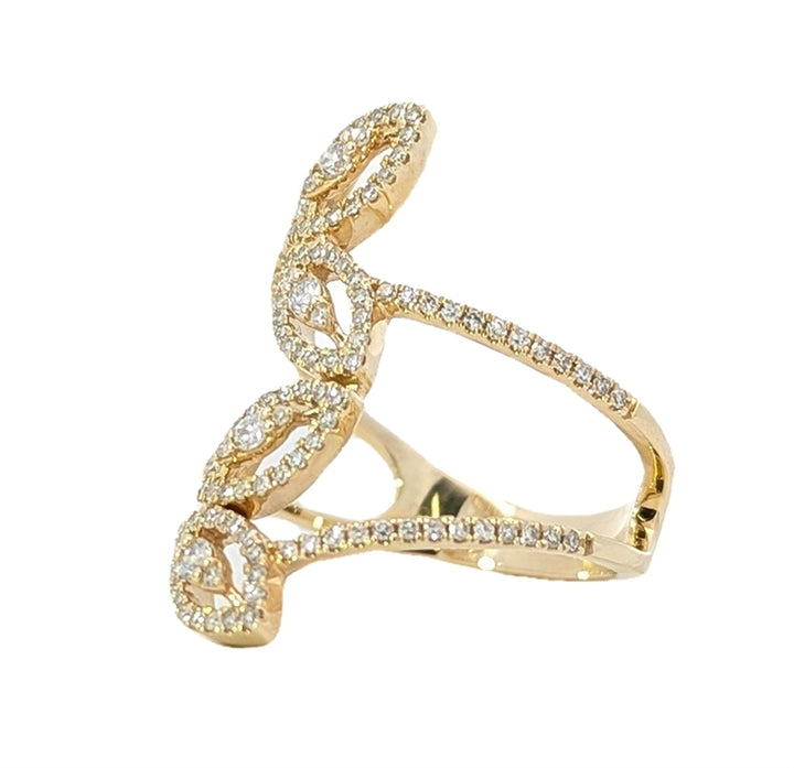 14KT Yellow Gold 0.52ctw Diamond Ring