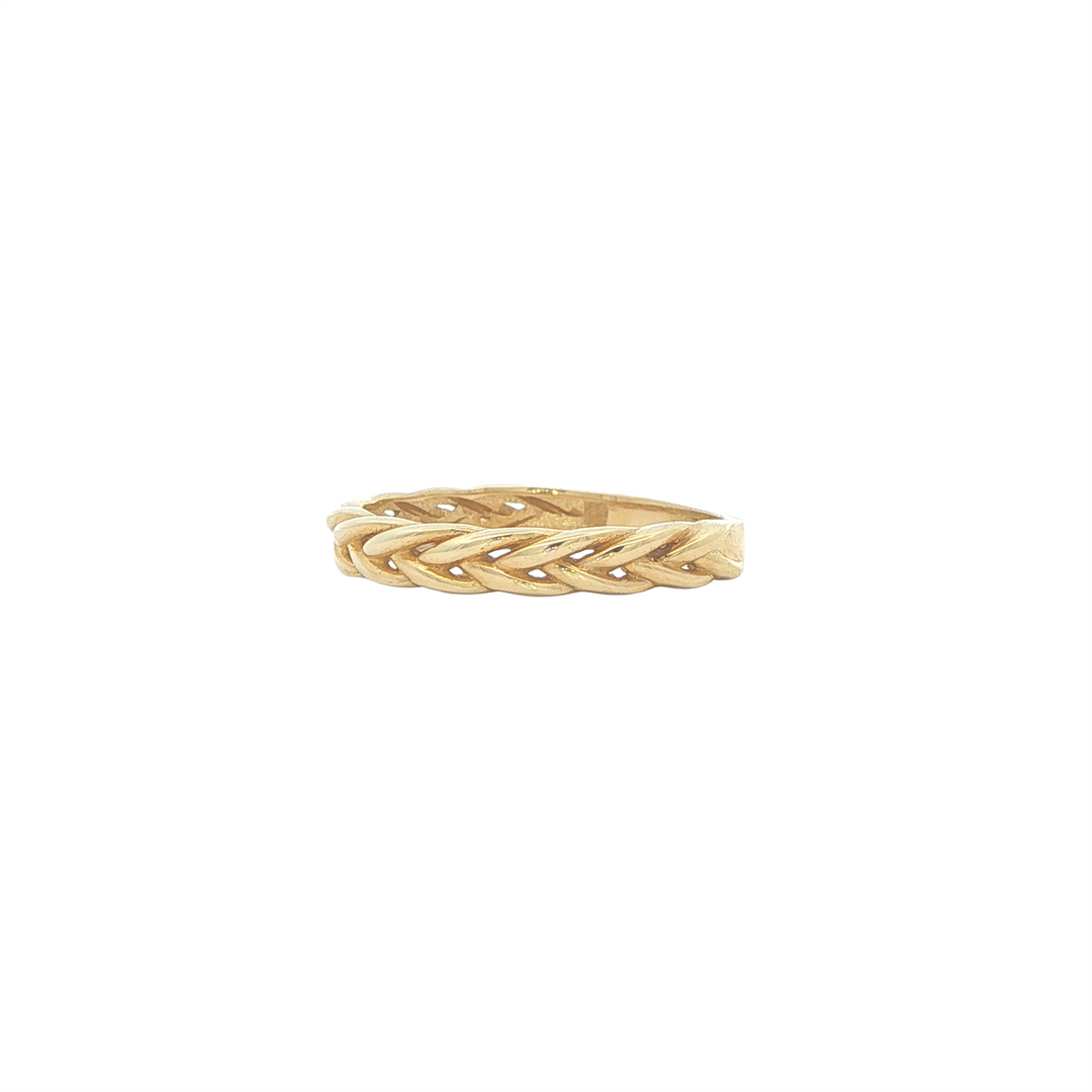 10KT Yellow Gold Braided Fashion Ring