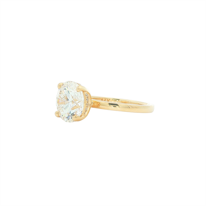 14KT Yellow Gold 3.06ctw Lab Grown Diamond Engagement Ring