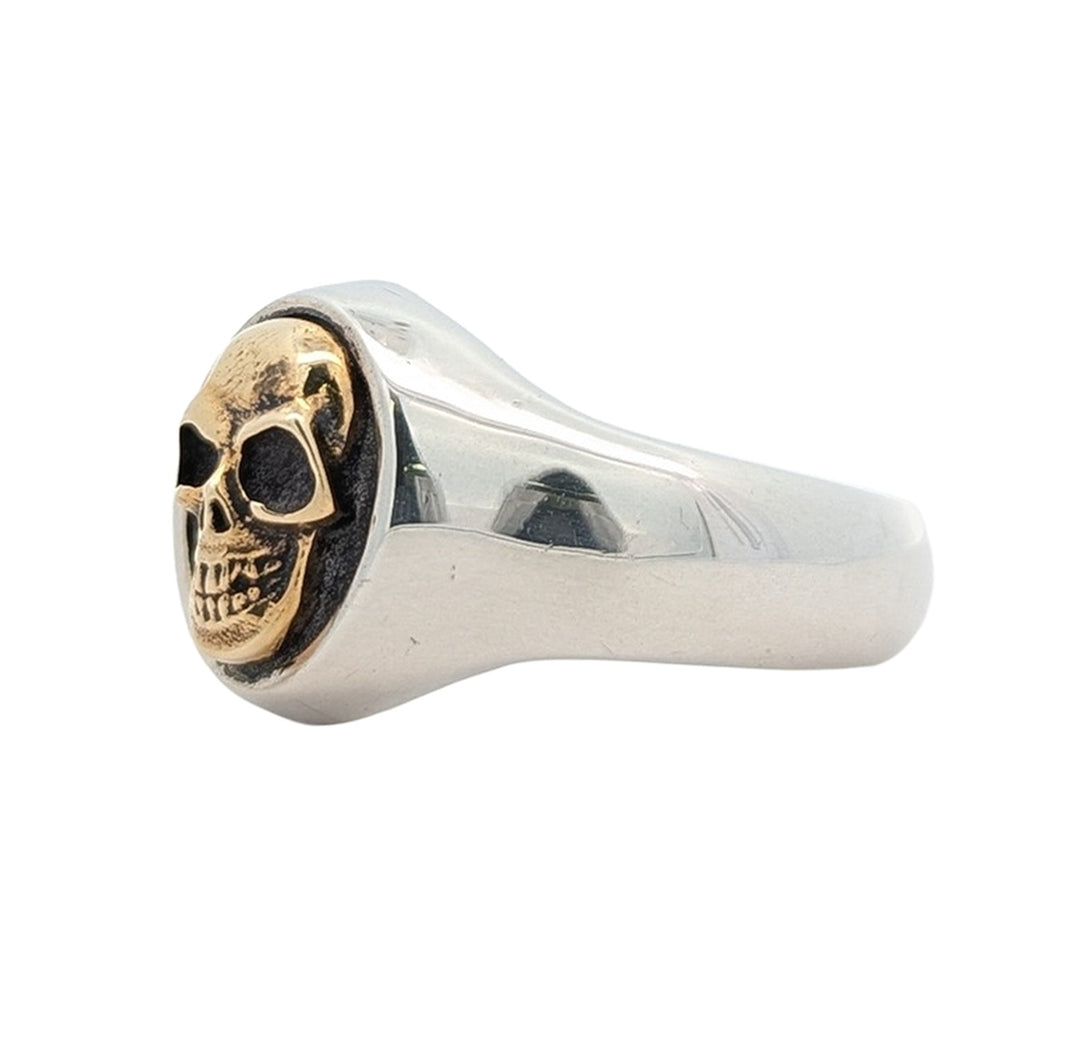 King Baby - Skull Motif Ring with Gold Alloy