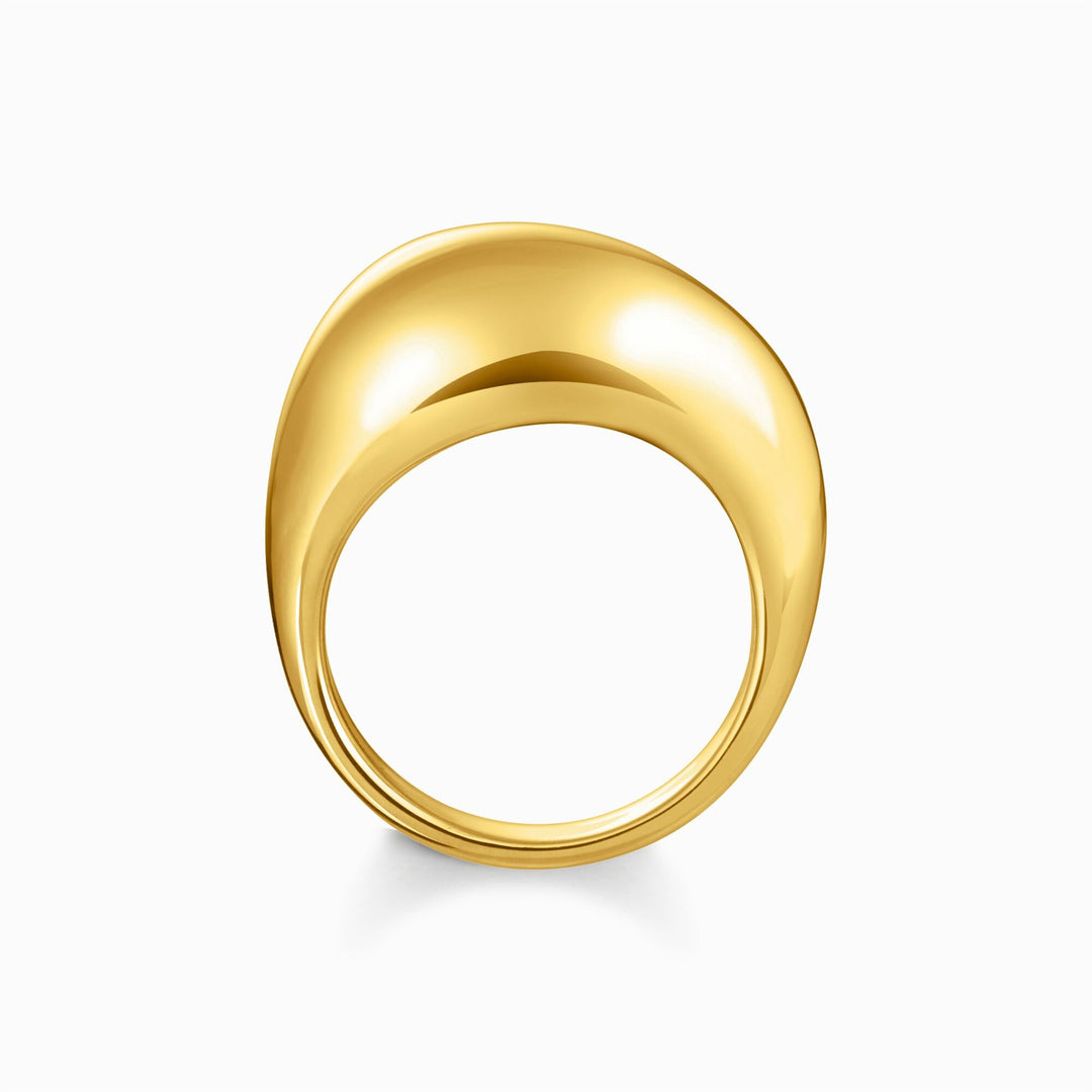 Thomas Sabo Gold-Plated Ring In Organic Drop-Shape