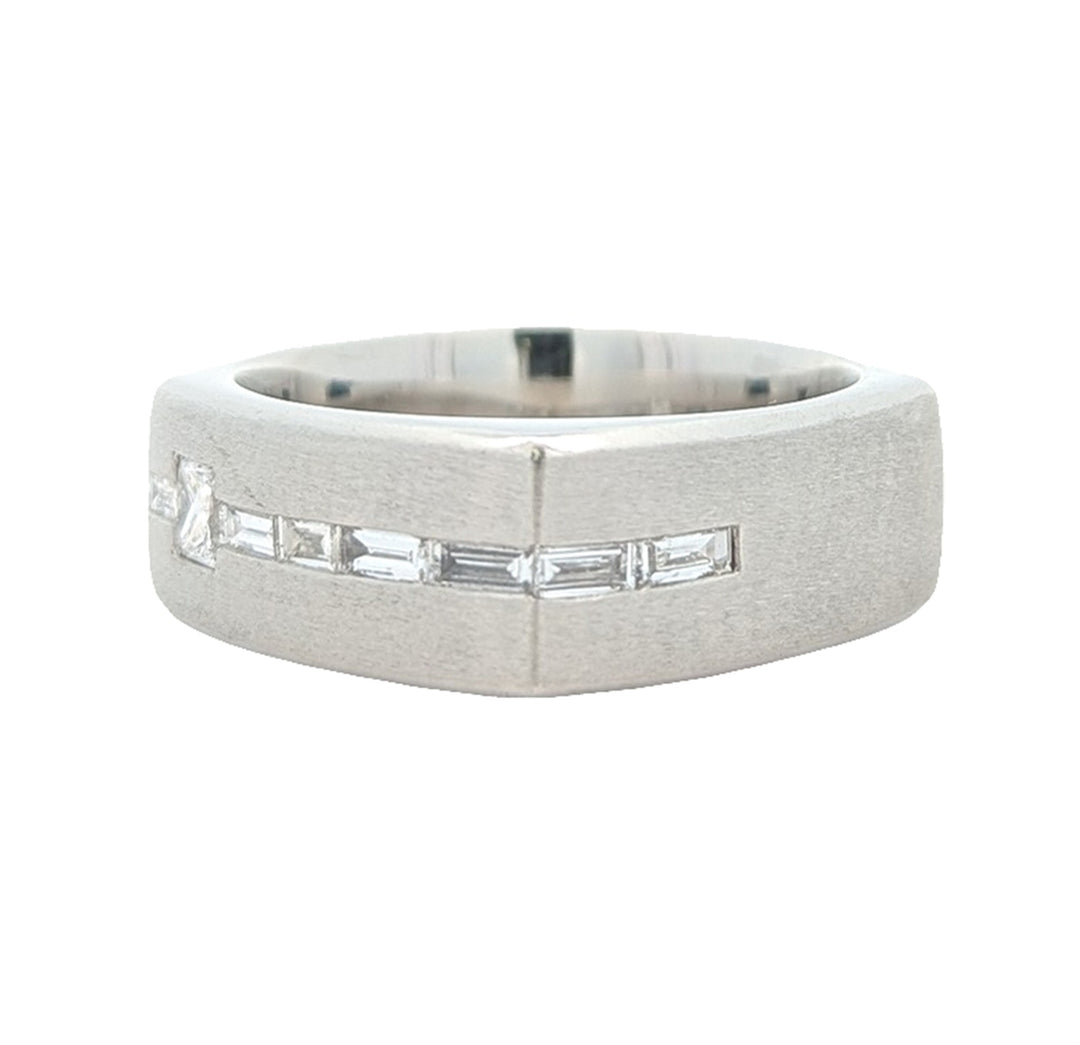 Platinum Men's Diamond Estate Band
