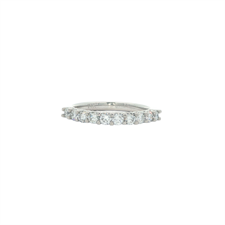 14KT White Gold 0.60ct Diamond Half Anniversay Band