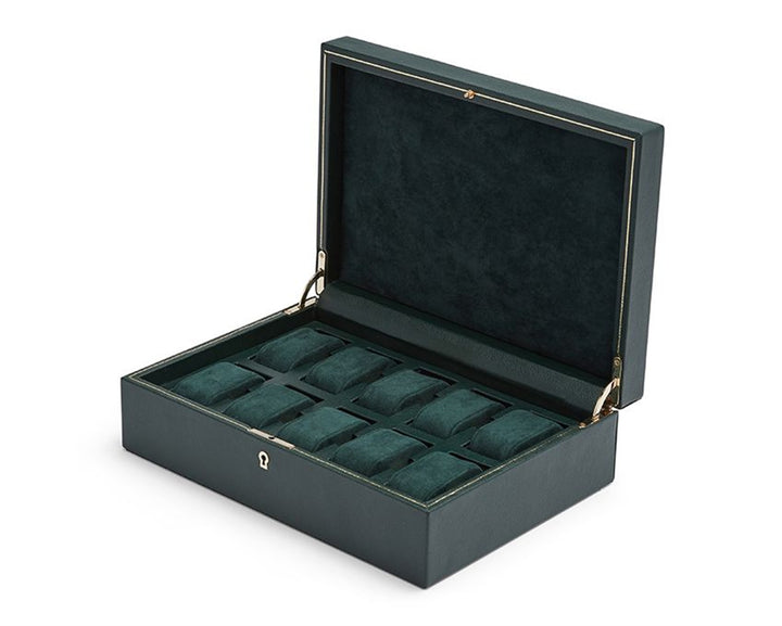 British Racing 10 Piece Watch Box - Green