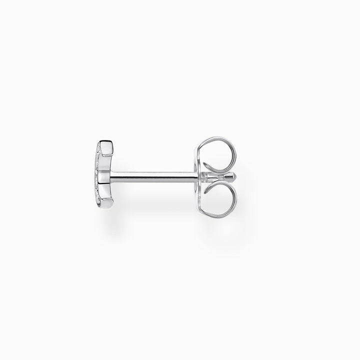 Thomas Sabo Sterling Silver CZ Moon Single Stud Earring