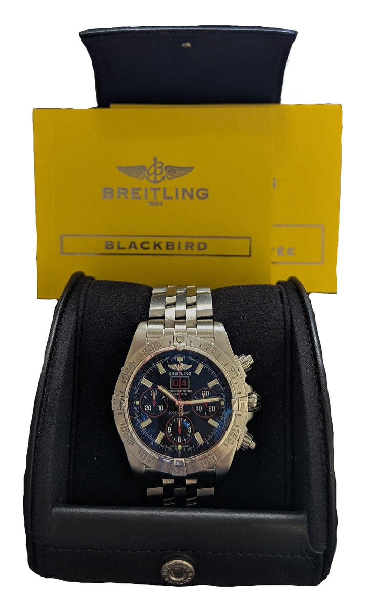 Breitling Chronomat Blackbird Red Strike Limited Edition A44359 43mm 2010