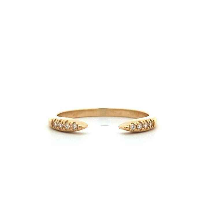 14KT Yellow Gold 0.08ctw Diamond Ring