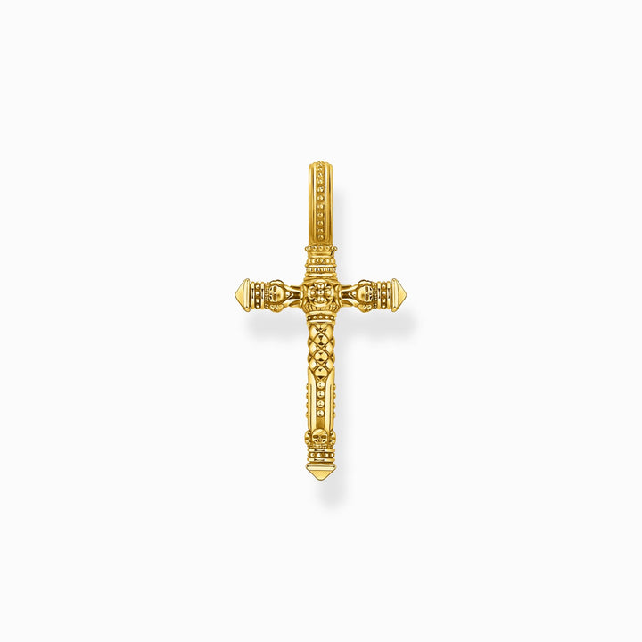 Thomas Sabo Sterling Silver Gold Plated Cross Pendant