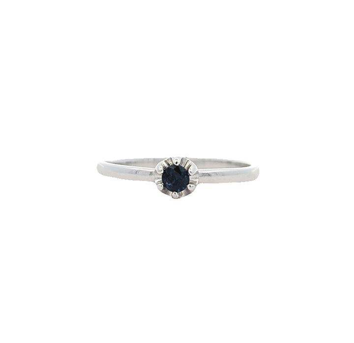 10KT White Gold Genuine Sapphire Ring