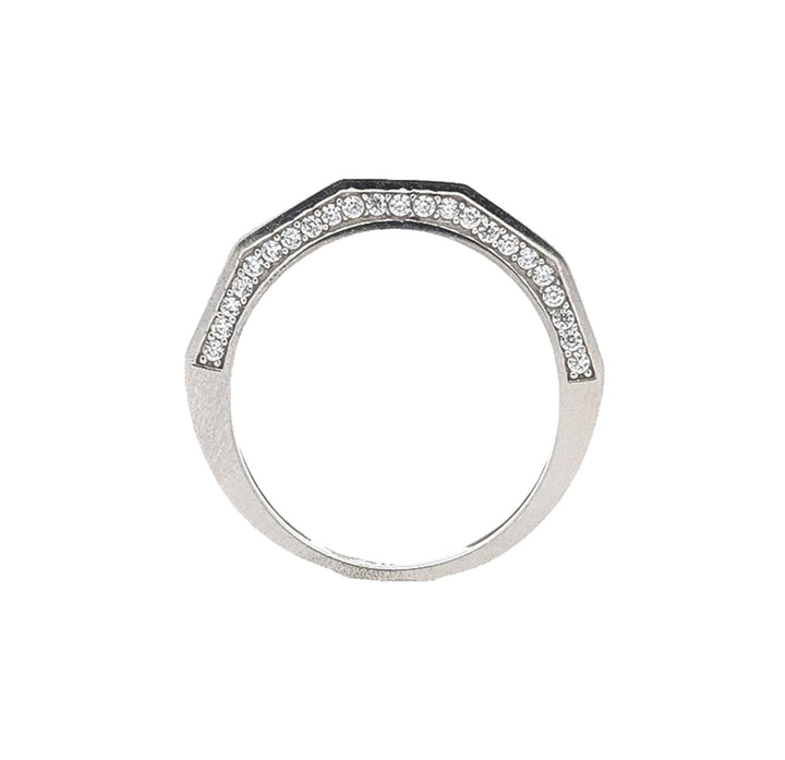10KT White Gold CZ Ring