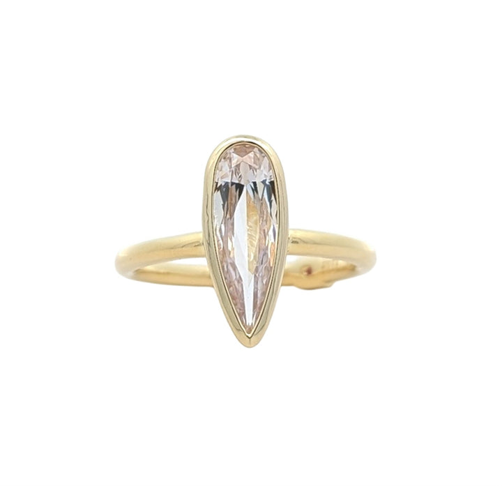 ELLE "Lustre" Gold Plated CZ Ring