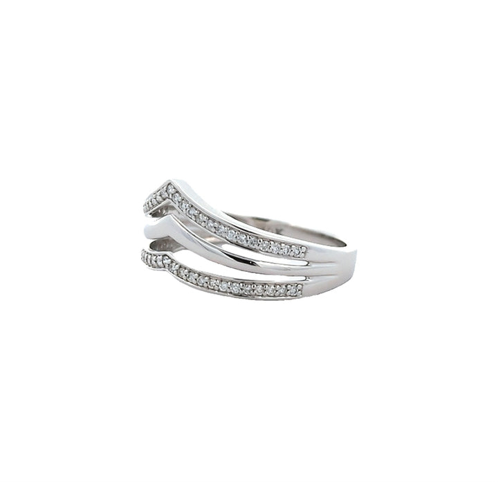 10KT White Gold Multi Diamond Ring
