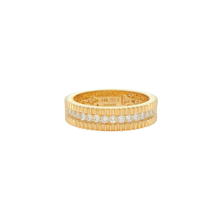 14K Yellow Gold 0.33ctw Diamond Band