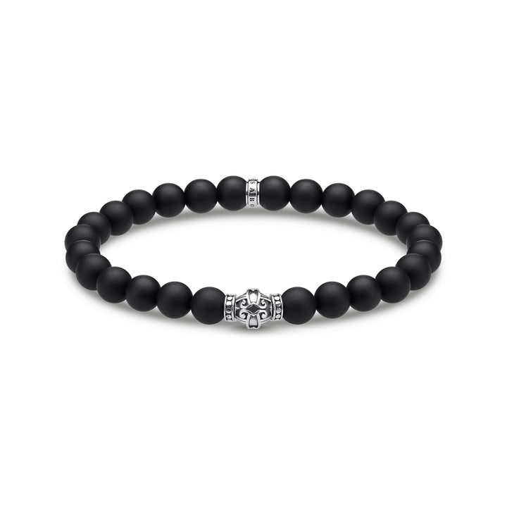 Thomas Sabo Sterling Silver Black Ornament Bracelet