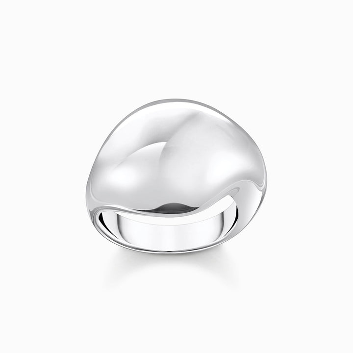 Thomas Sabo Sterling Silver Ring In Organic Drop-Shape