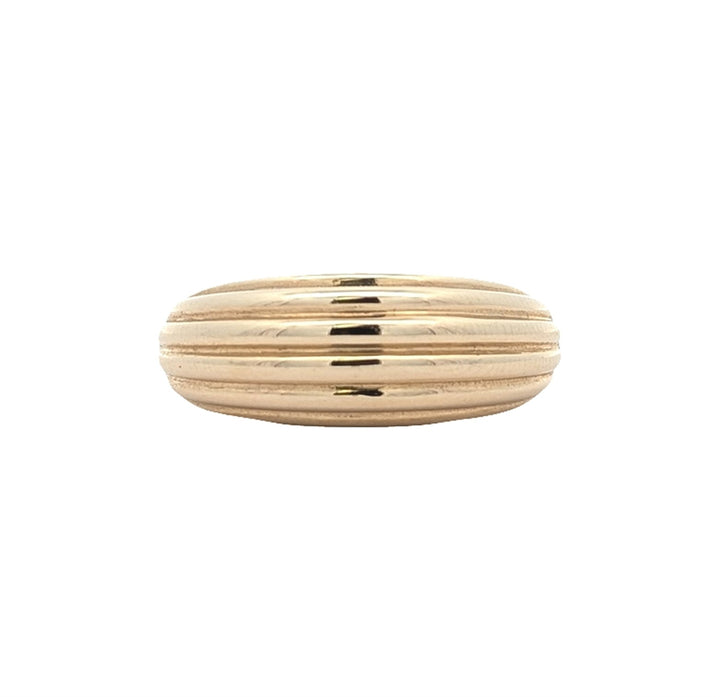 10KT Yellow Gold Domed Fashion Ring