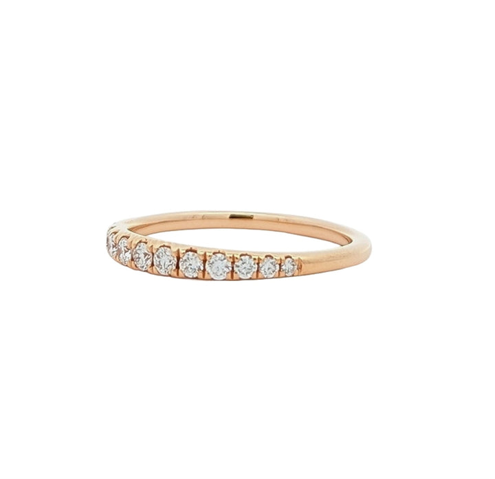 18KT Rose Gold 0.28ctw Diamond Band