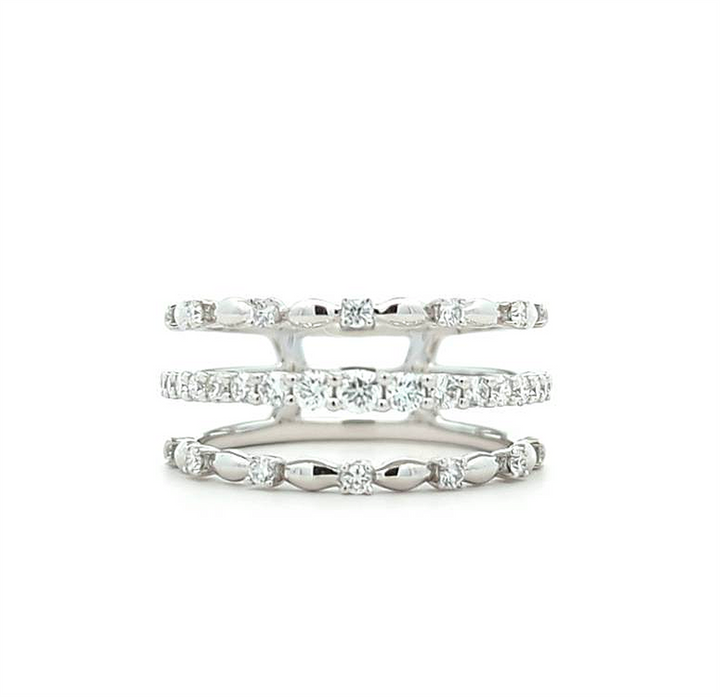 18KT White Gold 0.56ctw Diamond Ring