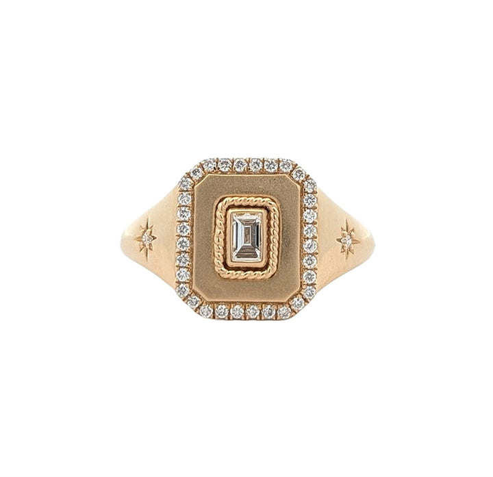 14K Yellow Gold 0.27ctw Diamond Ring