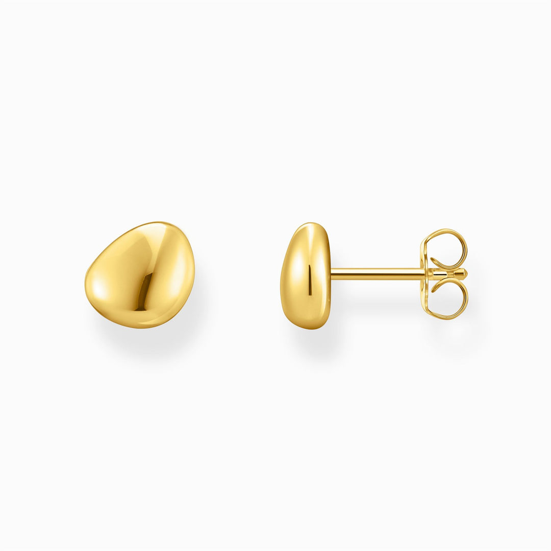 Thomas Sabo 18K Gold Plated Ear Studs In Organic Shape