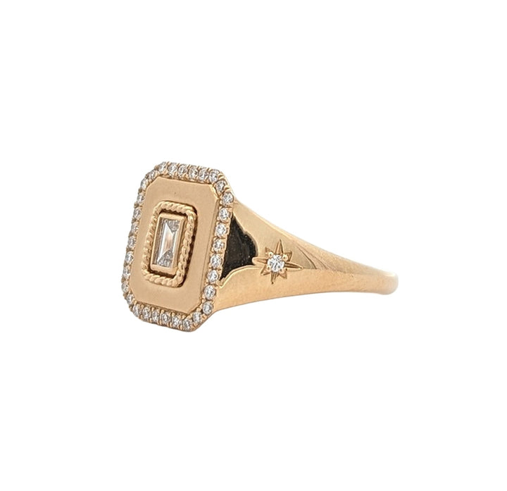 14K Yellow Gold 0.27ctw Diamond Ring