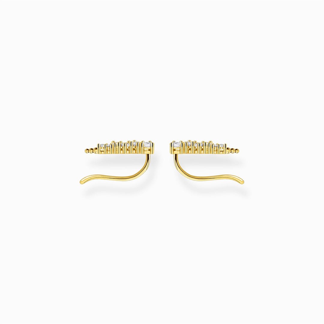 Thomas Sabo Sterling Silver Gold Plated CZ Ear Climbers