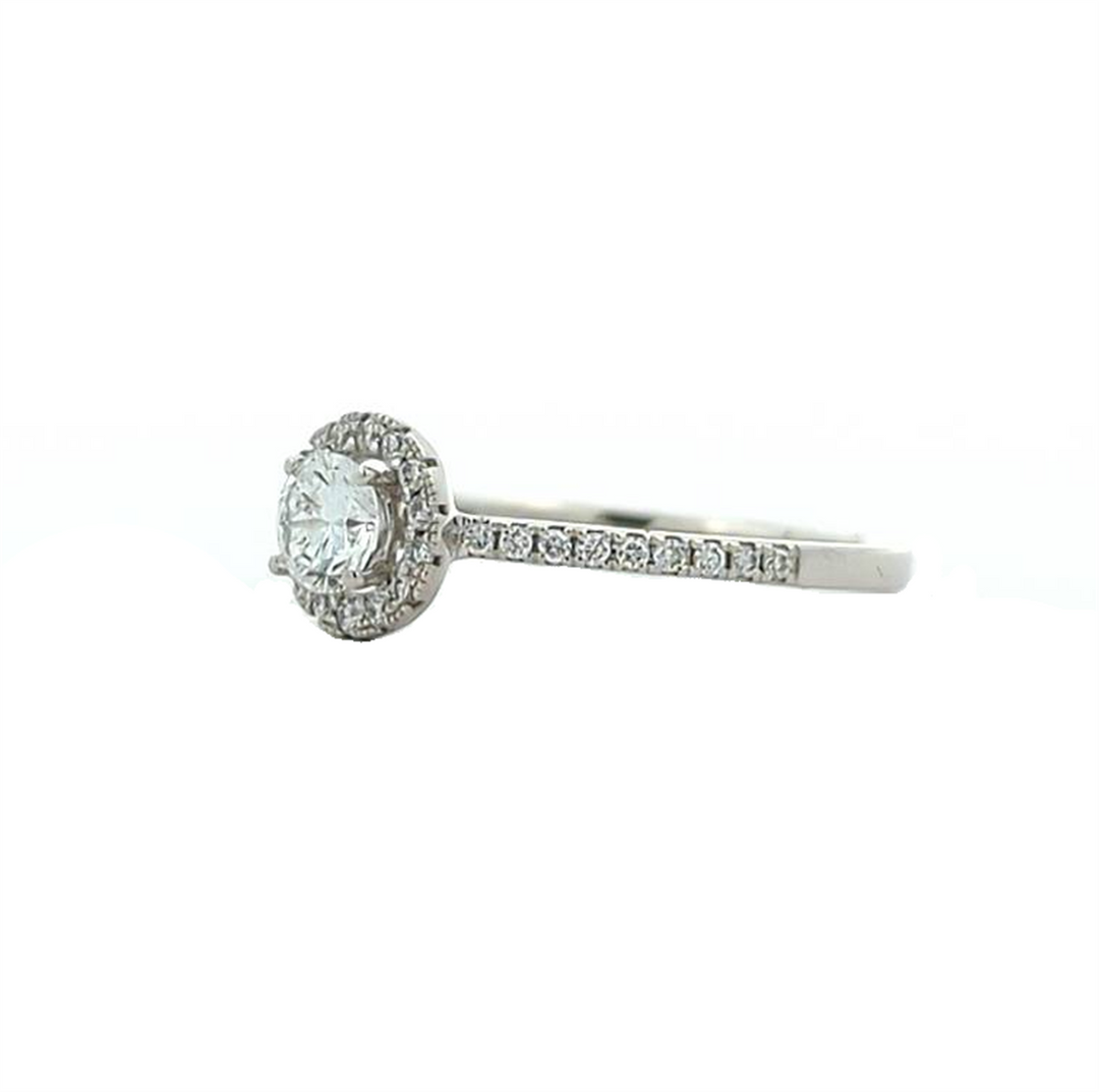 14KT White Gold 0.30ctw Lab Grown Diamond Engagement Ring