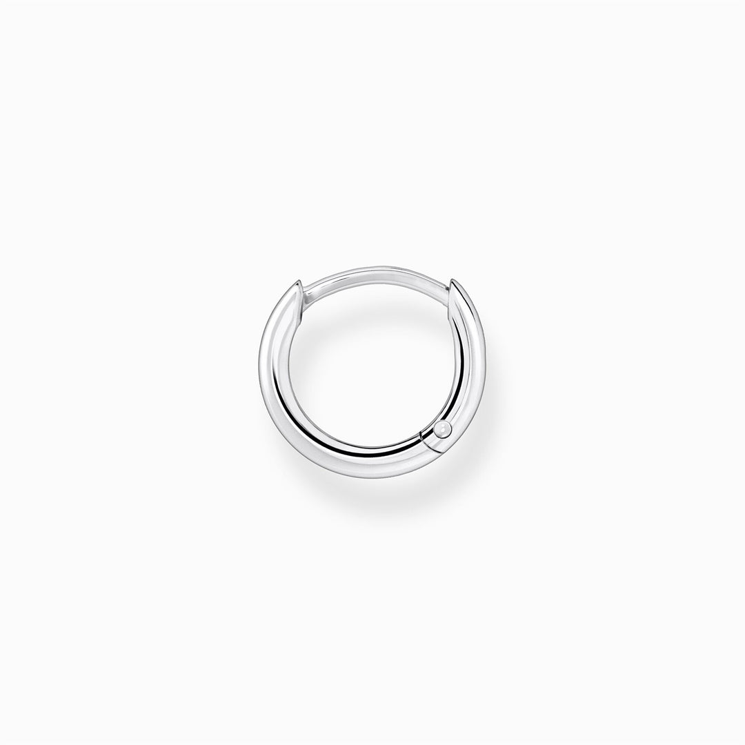 Single Hoop Earring Classic Silver