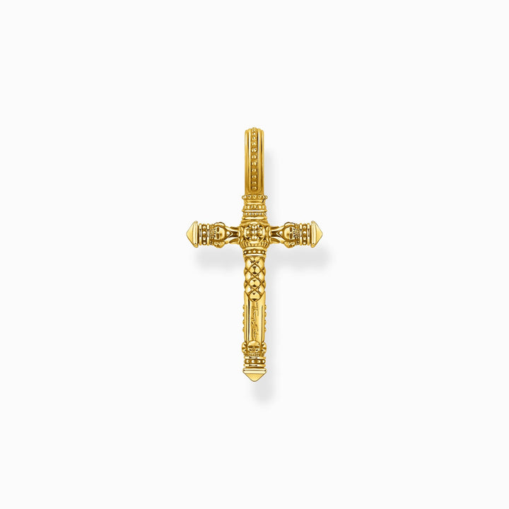 Thomas Sabo Sterling Silver Gold Plated Cross Pendant