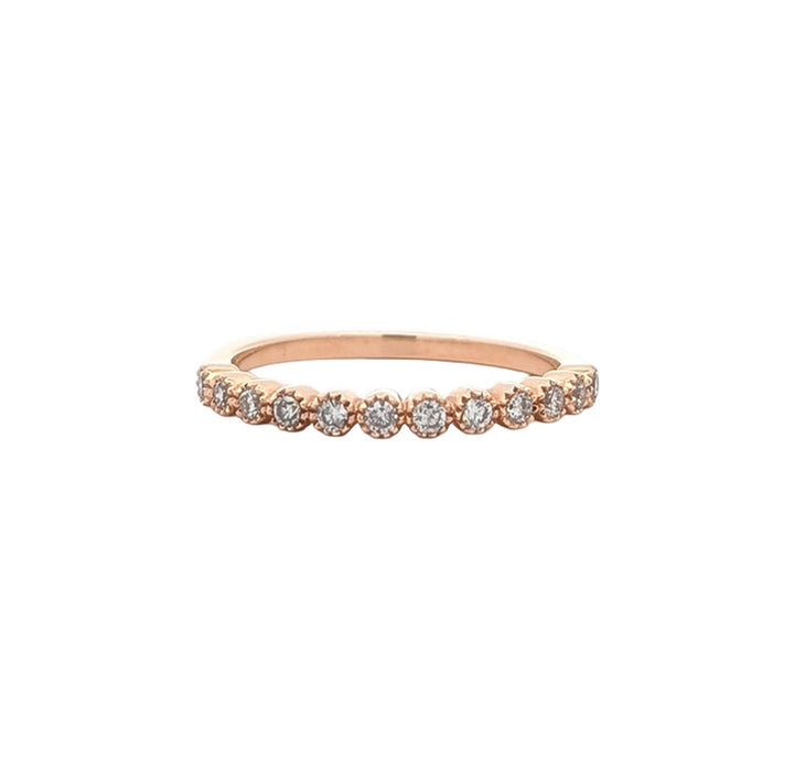 14KT Rose Gold 0.23ctw Diamond Estate Band