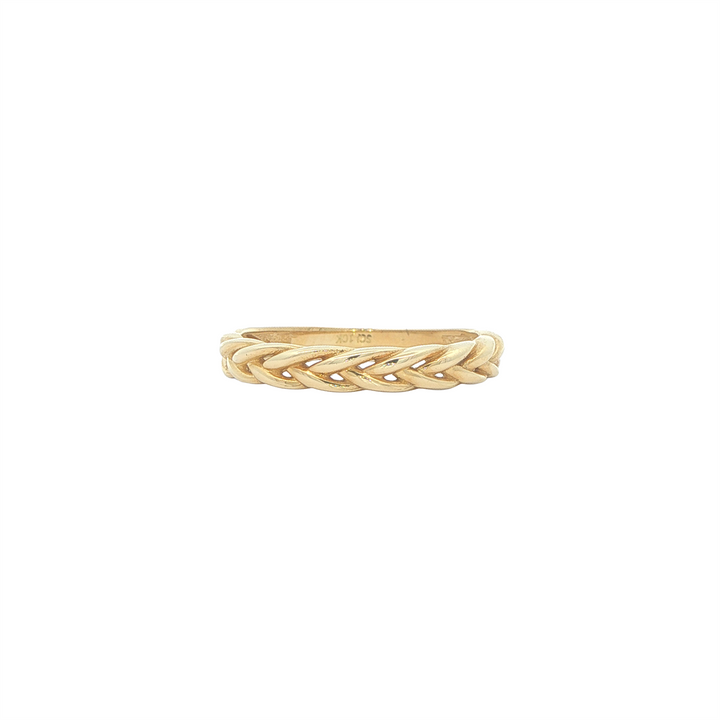 10KT Yellow Gold Braided Fashion Ring