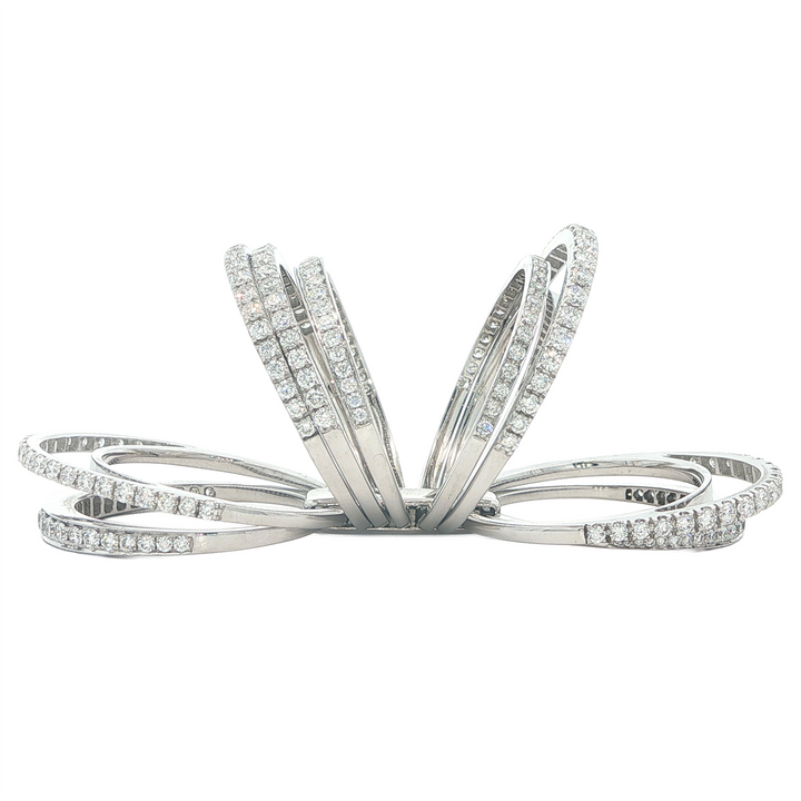 18K White Gold Diamond Cocktail Ring