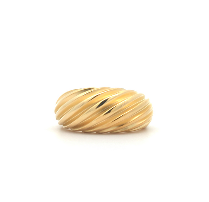 Sterling Silver Gold Plated Ring