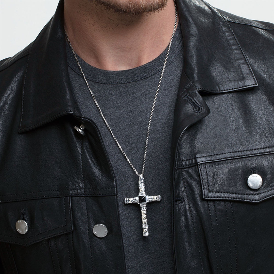 Pendant Black Ethno Cross Medium