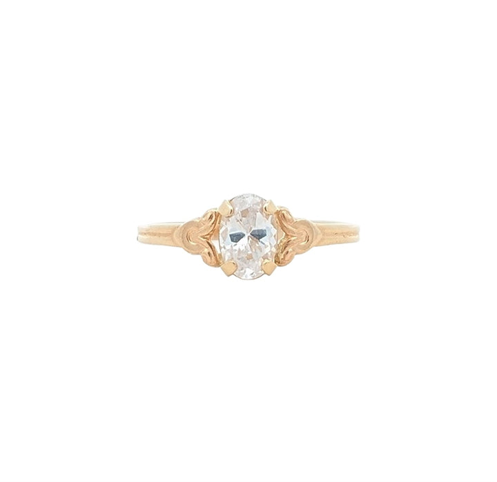 14KT Yellow Gold April Birthstone Ring