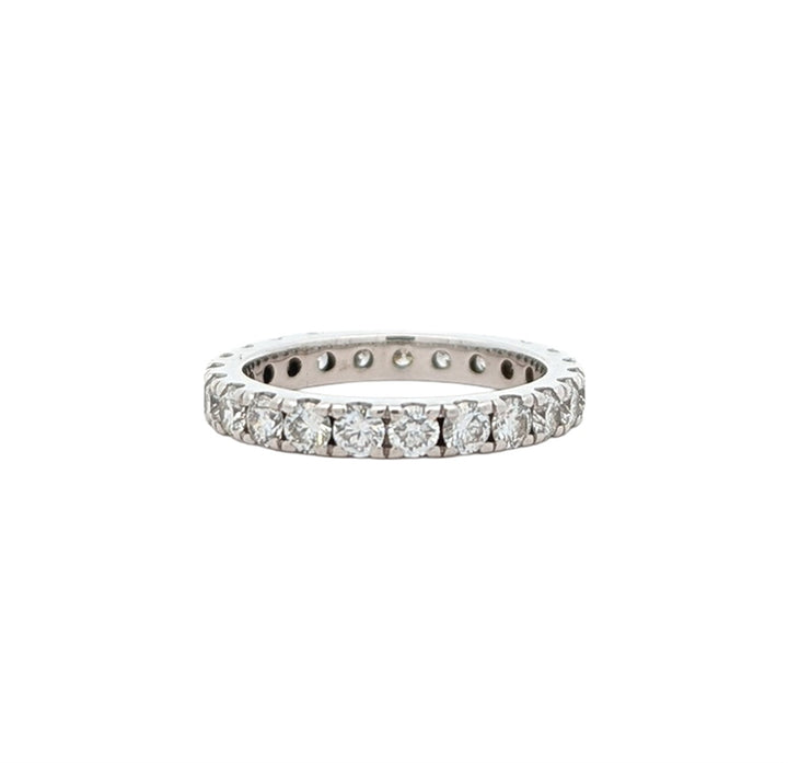 14KT White Gold 1.28ctw Diamond Estate Eternity Band