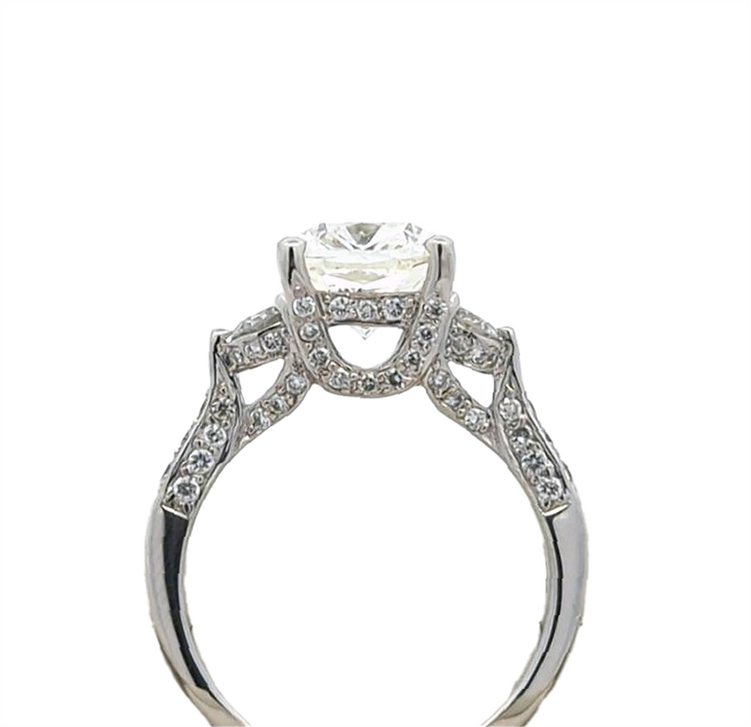14KT White Gold 4.00ctw Diamond Engagement Ring