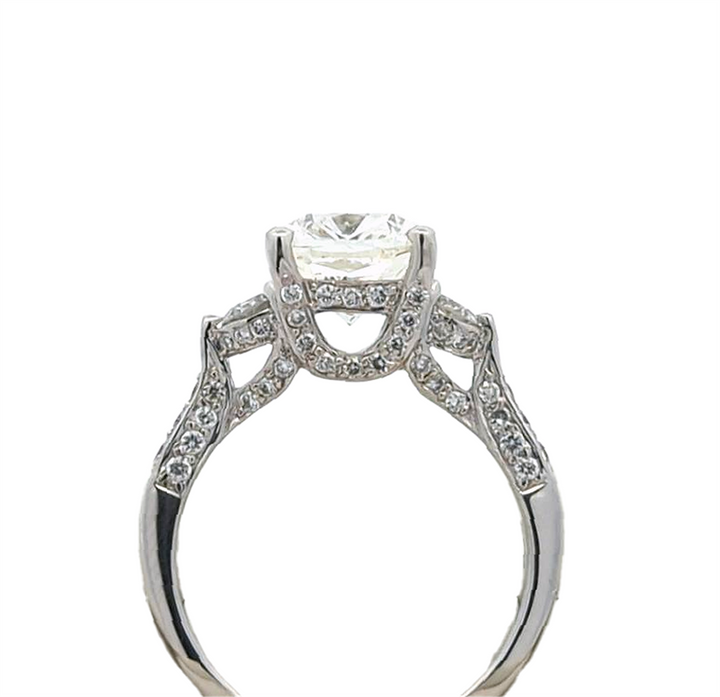 14KT White Gold 4.00ctw Diamond Engagement Ring