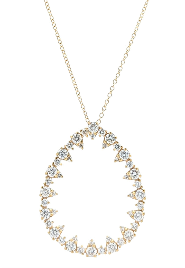 18KT Yellow Gold 1.25ctw Diamond Necklace