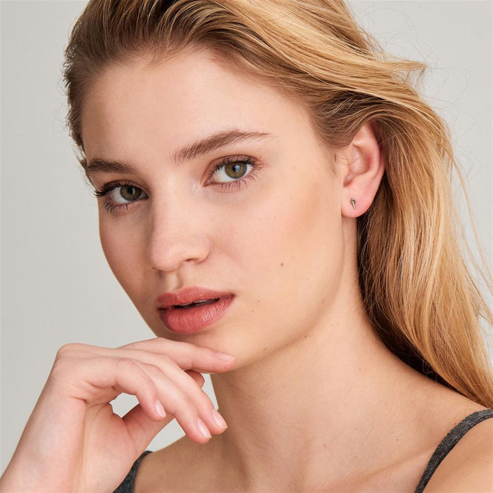 Ear We Go" Diamond Shape Stud Earrings