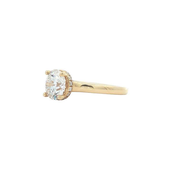 18KT Yellow Gold 2.28ctw Lab Grown Diamond Engagement Ring