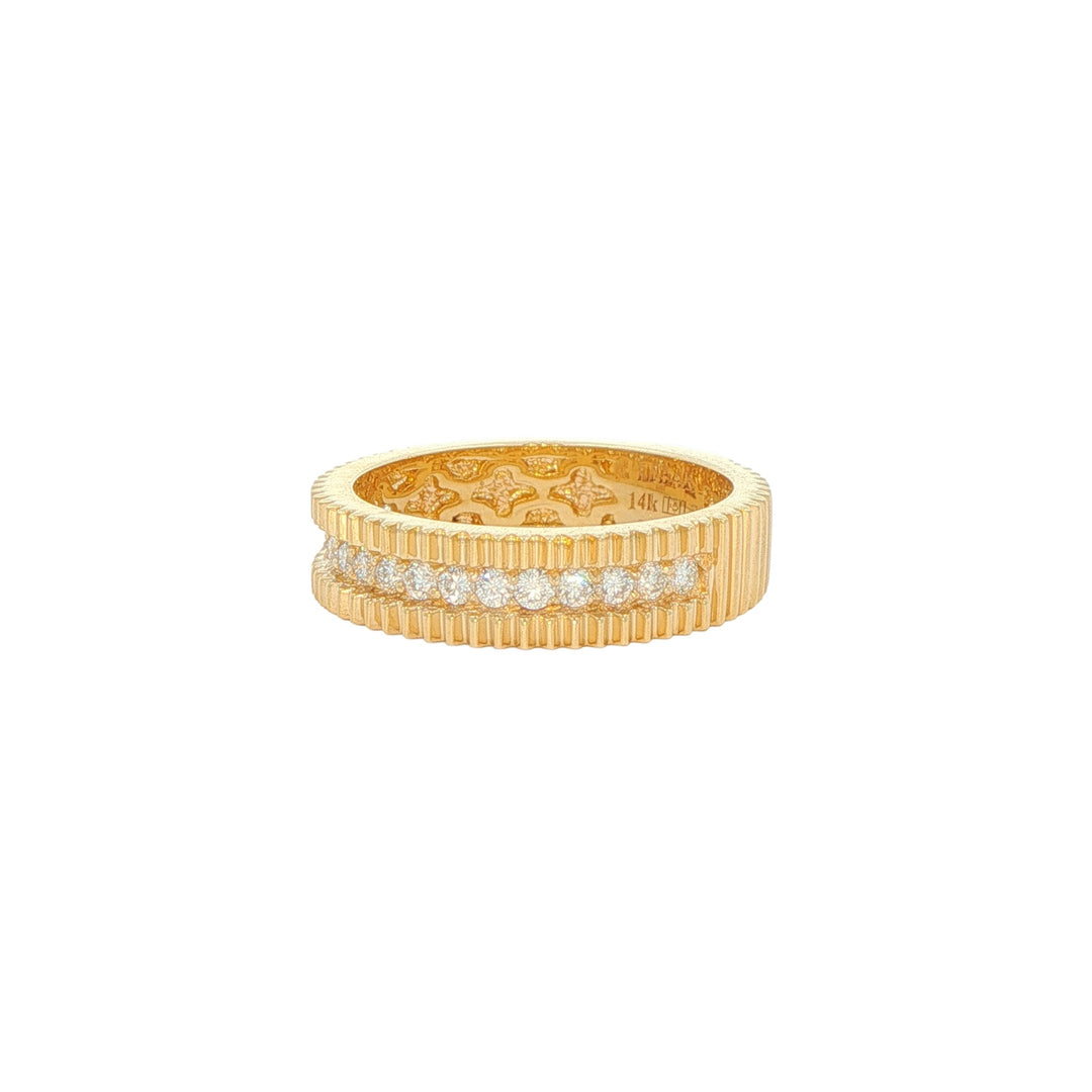 14K Yellow Gold 0.33ctw Diamond Band